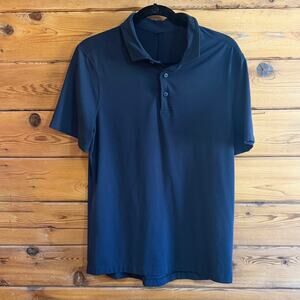 Lululemon Navy Blue Polo Shirt Men's Small